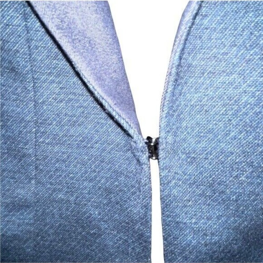 Lane Bryant Women's Jacket Blazer Blue Quilted Panel Size 22 Office Career - Picture 5 of 9